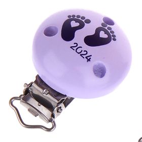 Pacifier clip baby feet 2024 'lilac-purple' 11 in stock 