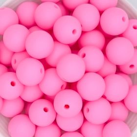 Silicone bead 12mm 'baby pink' 194 in stock 