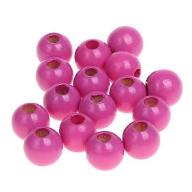 Wooden beads 8mm - 50 pieces 'pink' 96 in stock 