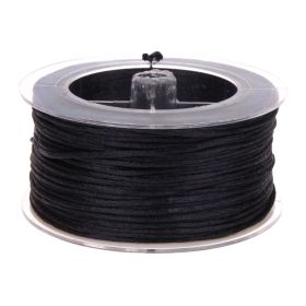 Satinband Ø 1,5 mm • 50 Meter 'schwarz' 4 auf Lager