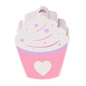 Cupcake motif bead 'pink' 464 in stock 
