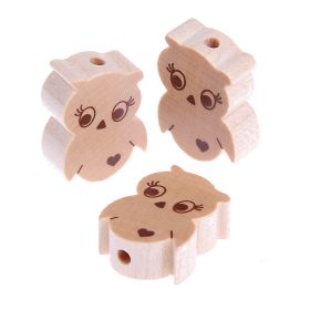 Motif bead owl sale 10 pieces 'nature' 123 in stock 