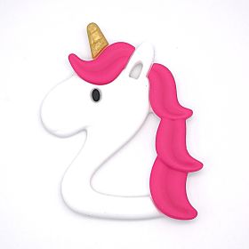 Star Unicorn Silikon Beißring 'dunkelpink' 21 auf Lager