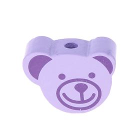 Mini bear motif bead 'lilac' 643 in stock 