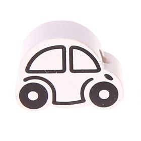 Mini car motif bead 'white' 377 in stock 
