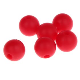 Silikonperle 9mm 'rot' 222 auf Lager