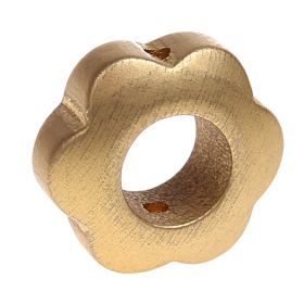 Motivperle Lochblume 'gold' 1673 auf Lager