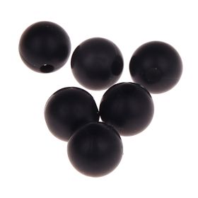 Silicone bead 9mm 'black' 83 in stock 