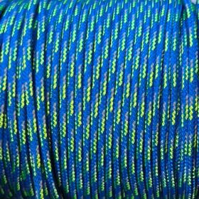 Paracord Kordel Ø 2mm • 1 Meter 'blau-hellgrün' 83 auf Lager