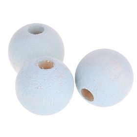 Watercolors Holzperlen 12mm • 25 Stück 'blue' 285 auf Lager