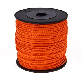 PP polyester cord Ø 1.5 mm - 100 meter roll 'orange' 10 in stock 