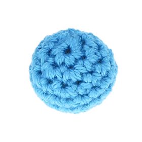 Häkelperle 20mm 'skyblau' 133 auf Lager