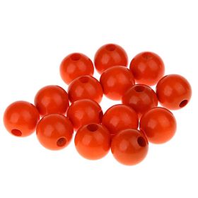 Wooden beads 12mm - 25 pieces 'orange' 62 in stock 