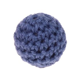 Häkelperle 20mm 'taubenblau' 0 auf Lager