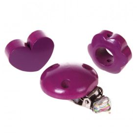 Mini pacifier chain craft kit 'purple' 10 in stock 