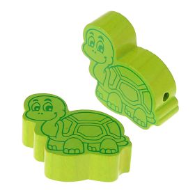 Turtle motif bead - 10 pieces 'yellow-green' 0 in stock 