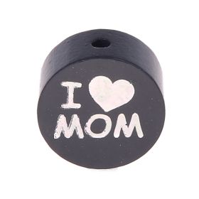 Wendemotiv-Perle I Love MOM / DAD 'grau' 798 auf Lager