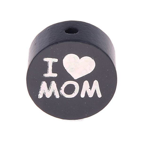 Wendemotiv-Perle I Love MOM / DAD 'grau' 900 auf Lager