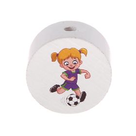 Motif bead Disc football motifs 'Girls' 552 in stock 
