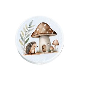 Motivperle Igel / Pilz 'weiß' 20 auf Lager
