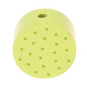 Motivperle Scheibe Punkte 'lemon' 15 auf Lager