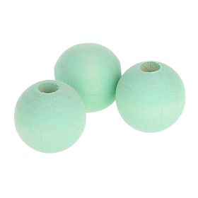 Watercolors wooden beads 10mm - 50 pieces 'mint' 61 in stock 