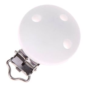 Silicone clip pacifier clip 35mm 'white' 253 in stock 