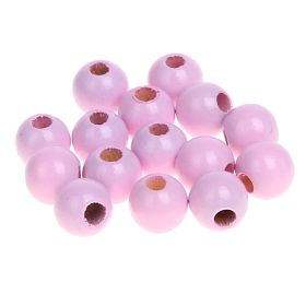 Wooden beads 8mm - 50 pieces 'pink' 190 in stock 