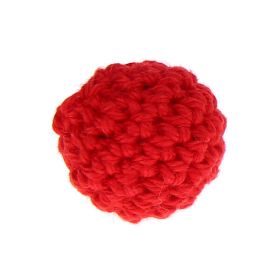 Crochet bead 20 mm 'red' 305 in stock 
