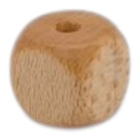 Vertikale Buchstabenwürfel Holz geprägt 10mm Buchstabenperlen 'leer' 99 auf Lager