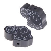 Elephant II motif bead 'gray' 862 in stock 
