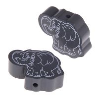 Elephant II motif bead 'gray' 844 in stock 