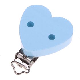 Herzclip 'babyblau' 45 auf Lager