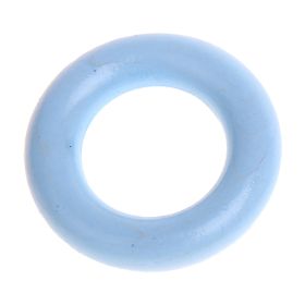 Wooden ring / grasping toy mini - 3,6cm 'baby blue' 1735 in stock 