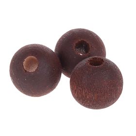 Watercolors wooden beads 12mm - 25 pieces 'walnut' 532 in stock 