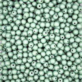 Pastellfarben Holzperlen 10mm • 50 Stück 'salbei' 118 auf Lager