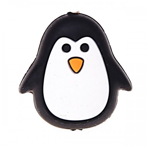 Silikonmotiv Pinguin 'schwarz' 174 auf Lager