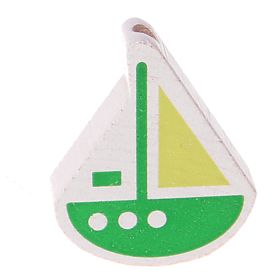 Motivperle Schiffchen 'gruen-lemon' 613 auf Lager