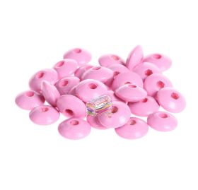 Wooden lenses 10mm - 50 pieces 'baby pink' 101 in stock 