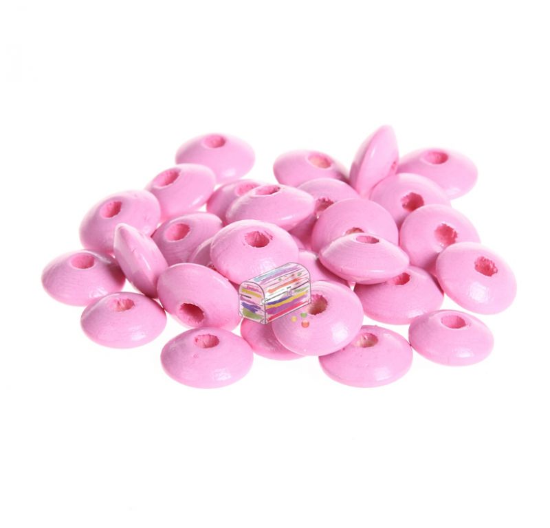 Holzlinsen 10mm • 50 Stück 'babyrosa' 233 auf Lager