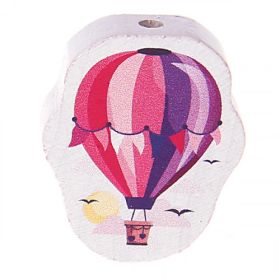 Hot air balloon motif bead 'pink' 55 in stock 