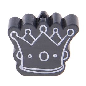 Crown II motif bead 'gray' 1205 in stock 