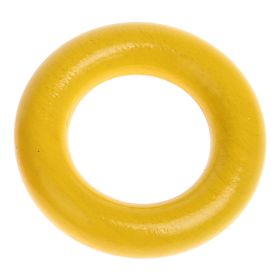Wooden ring / grasping toy mini - 3,6cm 'yellow' 1467 in stock 