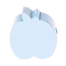 Apple motif bead 'baby blue' 521 in stock 
