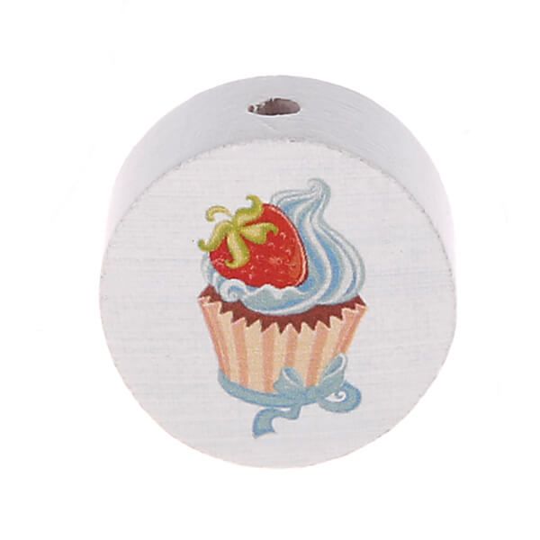 Motivperle Scheibe Cupcake 'babyblau' 842 auf Lager