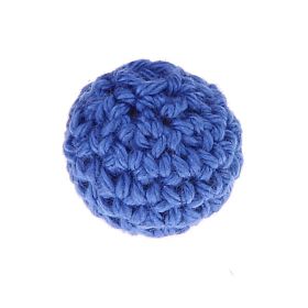 Crochet bead 20 mm 'medium blue' 156 in stock 