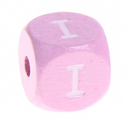 Holzbuchstaben Rosa 10 mm x 10 mm 'I' 766 auf Lager