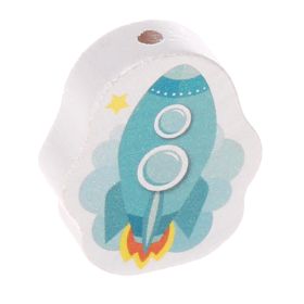 Rocket motif bead 'turquoise' 41 in stock 