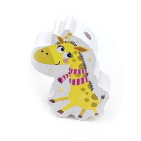 Giraffe motif bead 'Giraffe scarf pink' 33 in stock 