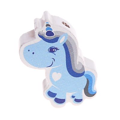 Einhorn Motivperle 'babyblau' 62 auf Lager